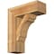 Ekena Millwork Olympic Block Rough Sawn Bracket w/ Offset Brace, Western Red Cedar, 8"W x 22"D x 26"H BKT0806X22X26OLY05RWR - alternate 1